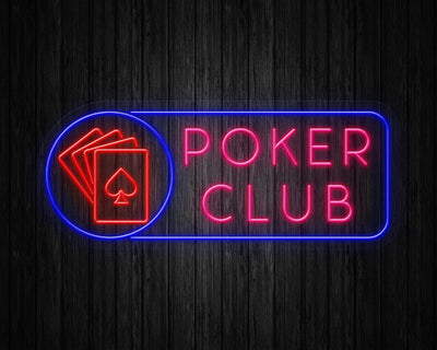 POKER CLUB Neon Sign