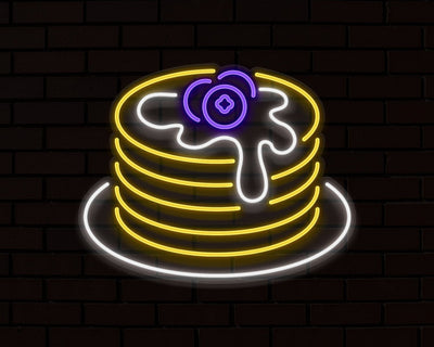 Pancakes Neon Sign