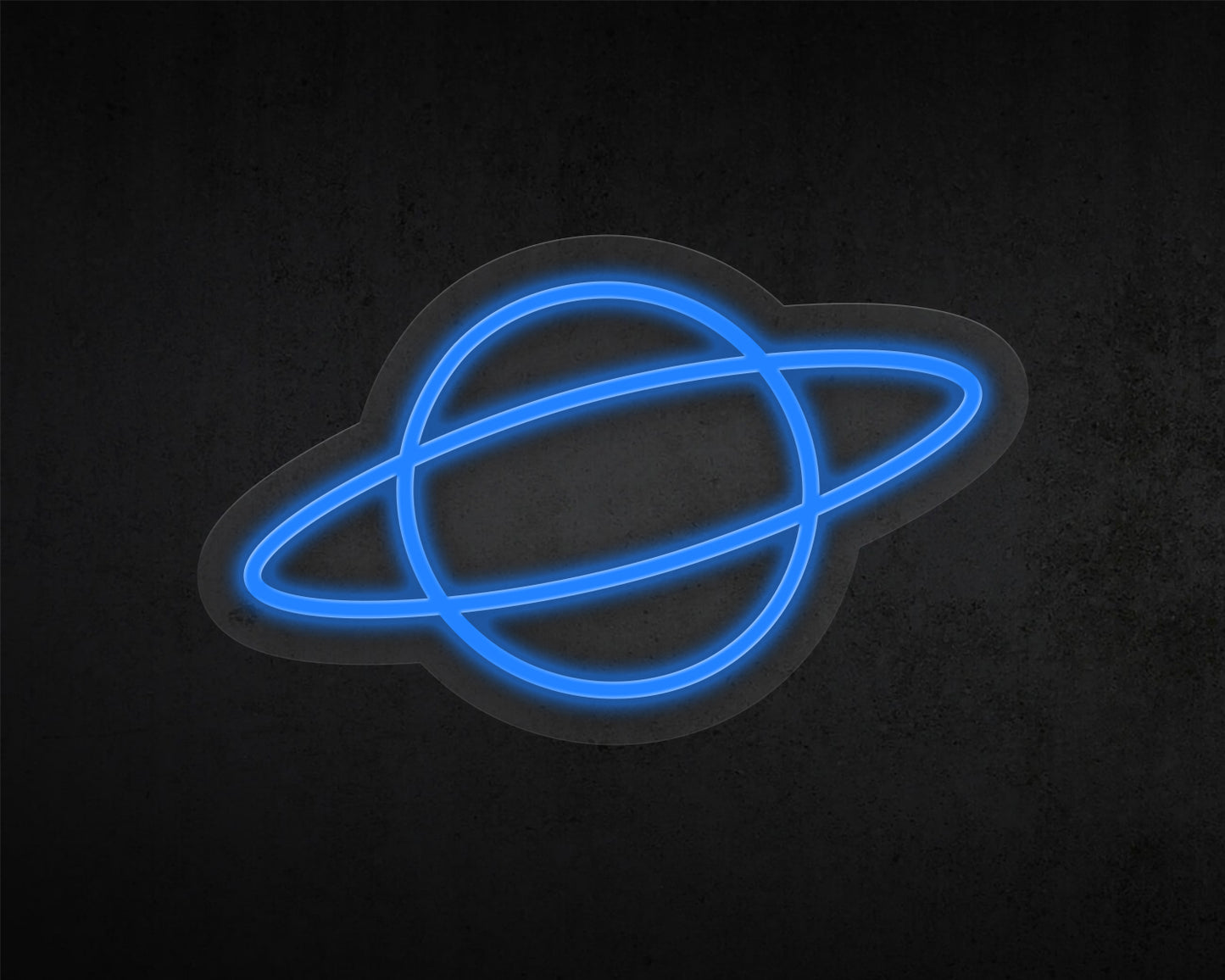 Planet Saturn Neon Sign