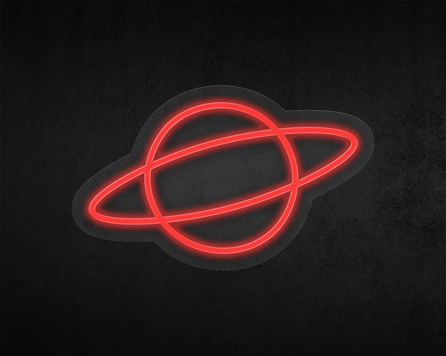 Planet Saturn Neon Sign