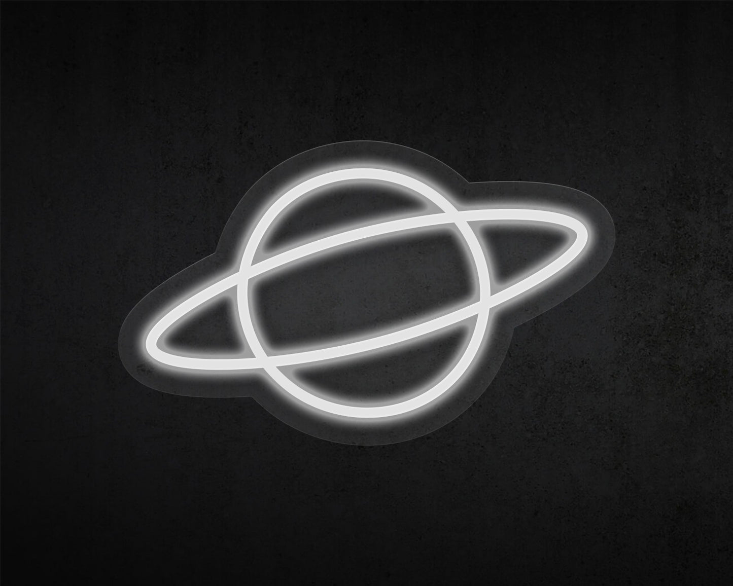 Planet Saturn Neon Sign