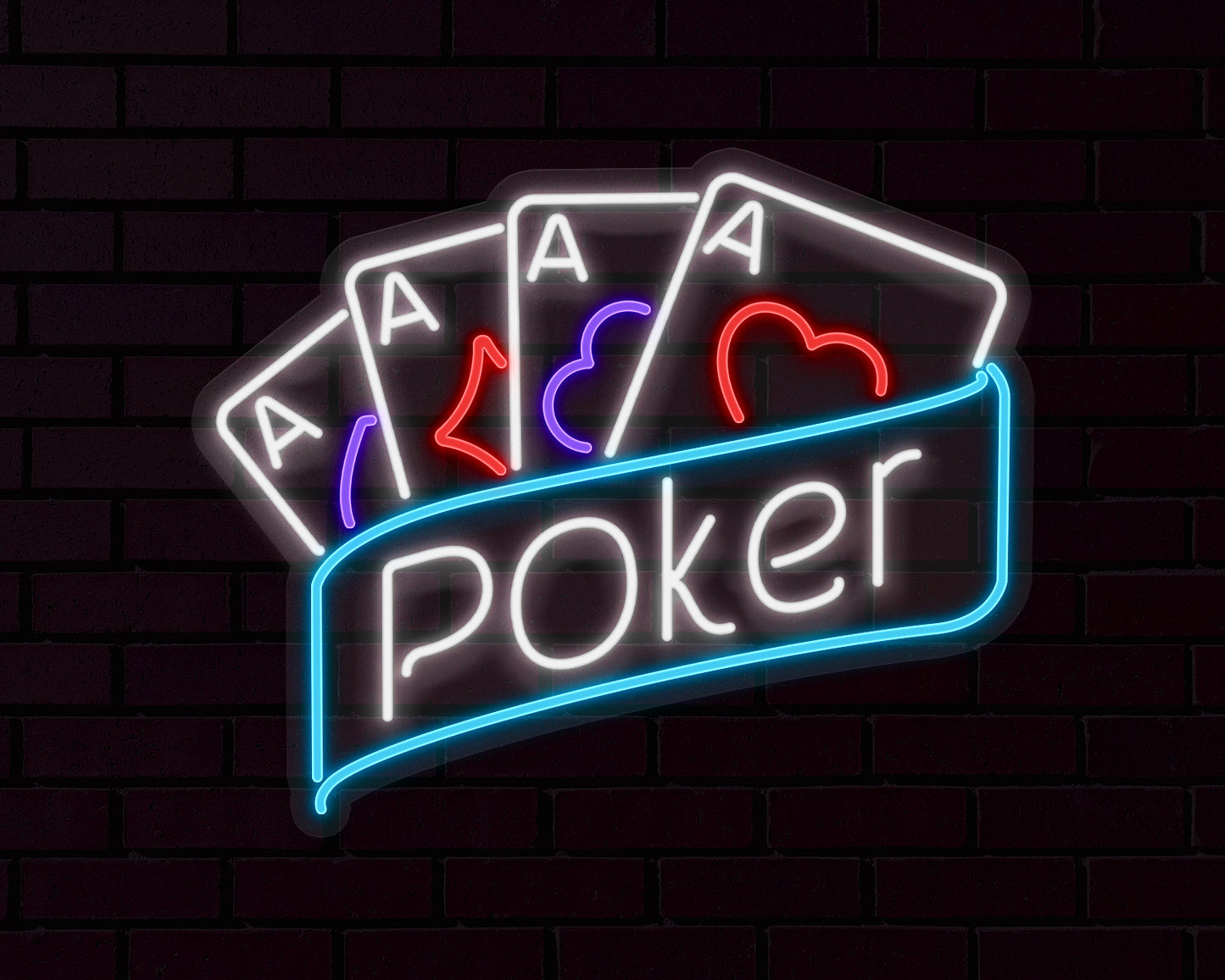 Poker Neon Sign