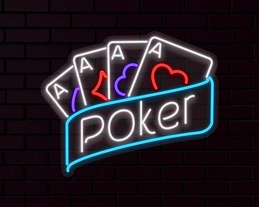 Poker Neon Sign