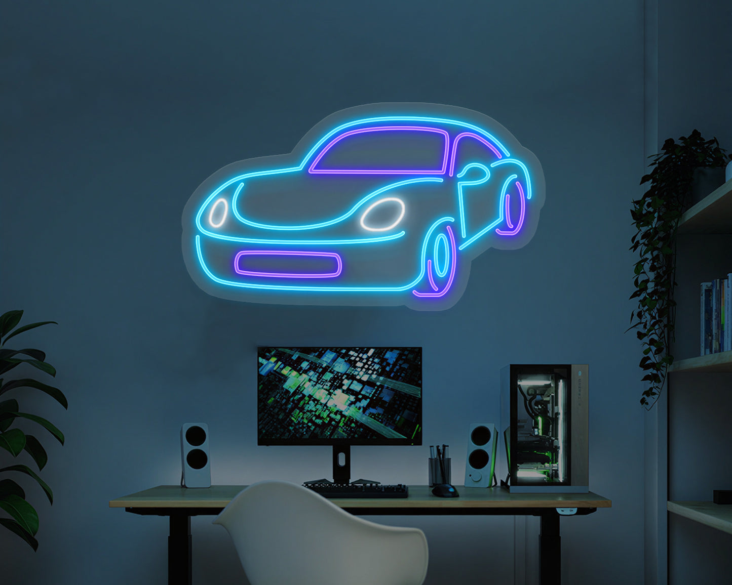 Porsche Car Neon Sign