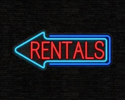 Rentals Neon Sign