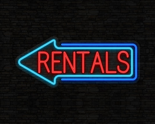 Rentals Neon Sign