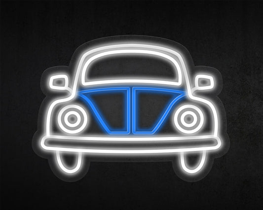 Volkswagen Beetle Vintage Car Neon Sign