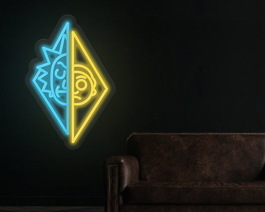 Rick and Morty Neon Sign