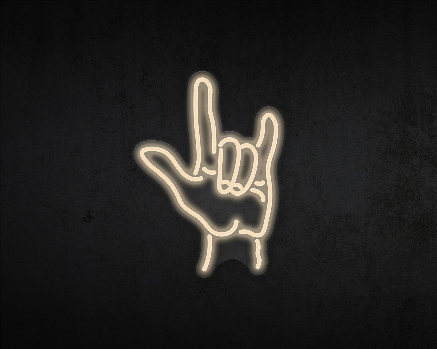 Rock Hands Neon Sign