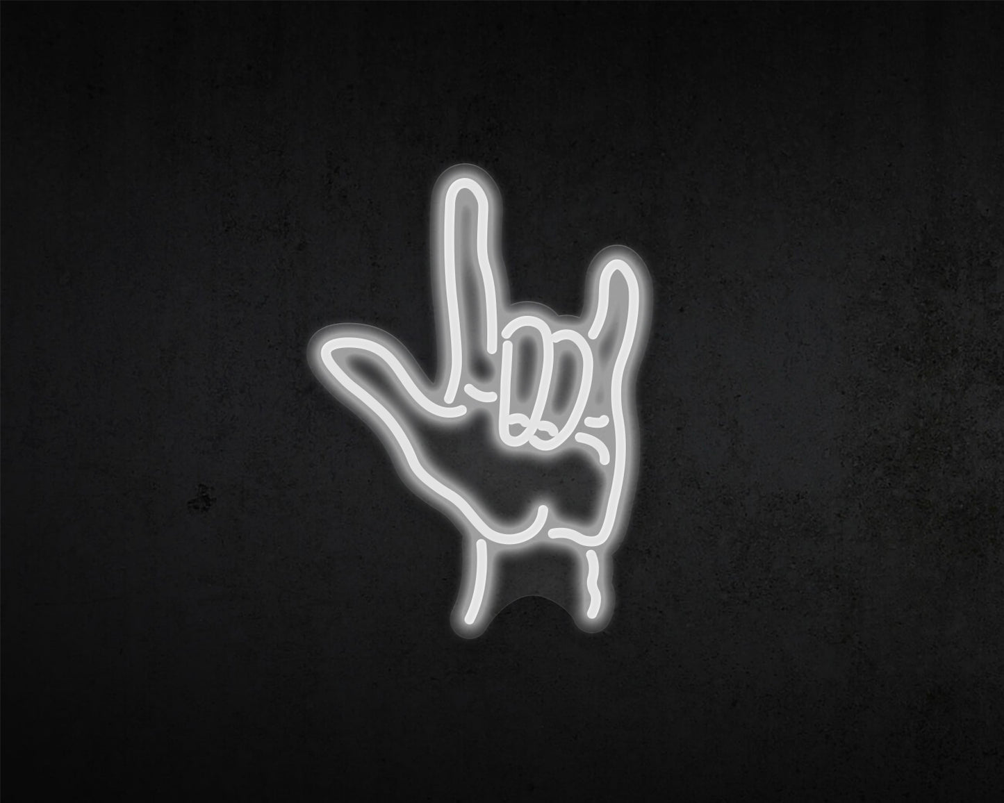 Rock Hands Neon Sign