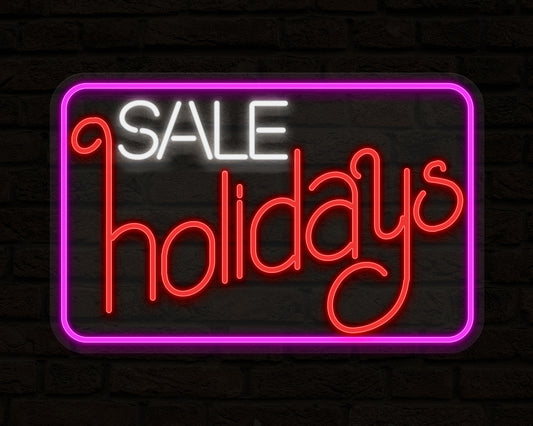 Holidays Sale Neon Sign