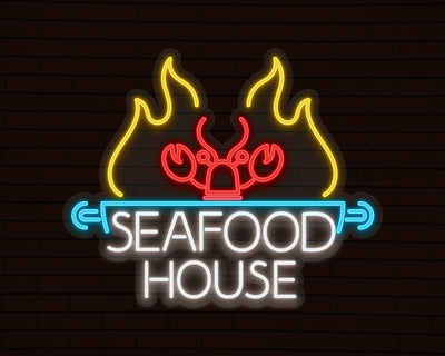 Seafood House Neon Sign