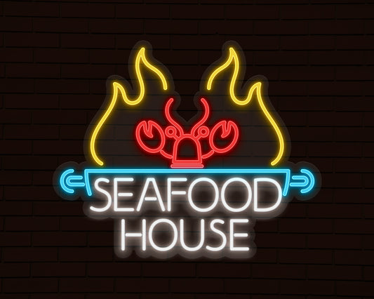 Seafood House Neon Sign