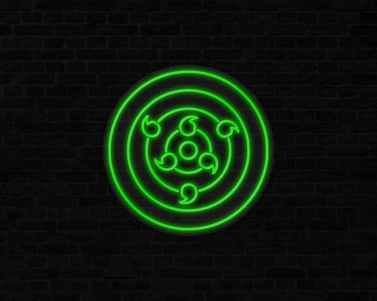 Sharingan Rinnegan Neon Sign
