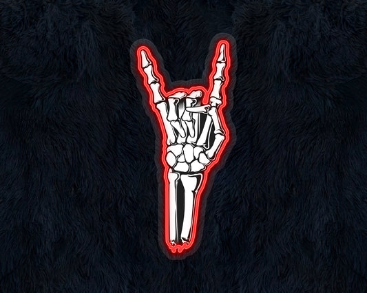 Skeleton Hand Neon Sign