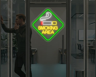 Smoking Area Neon Sign