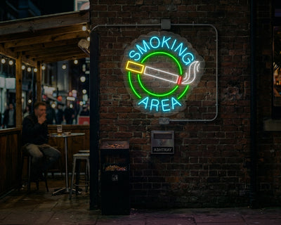 Smoking Neon Sign