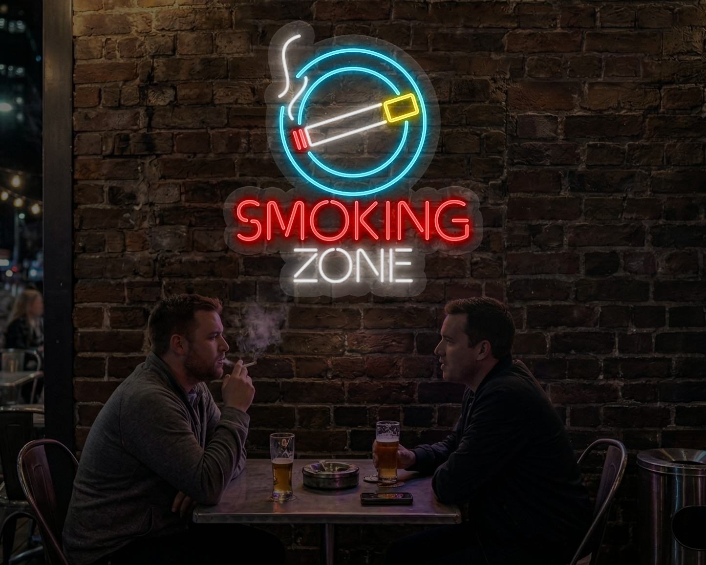 Smoking Zone Neon Sign