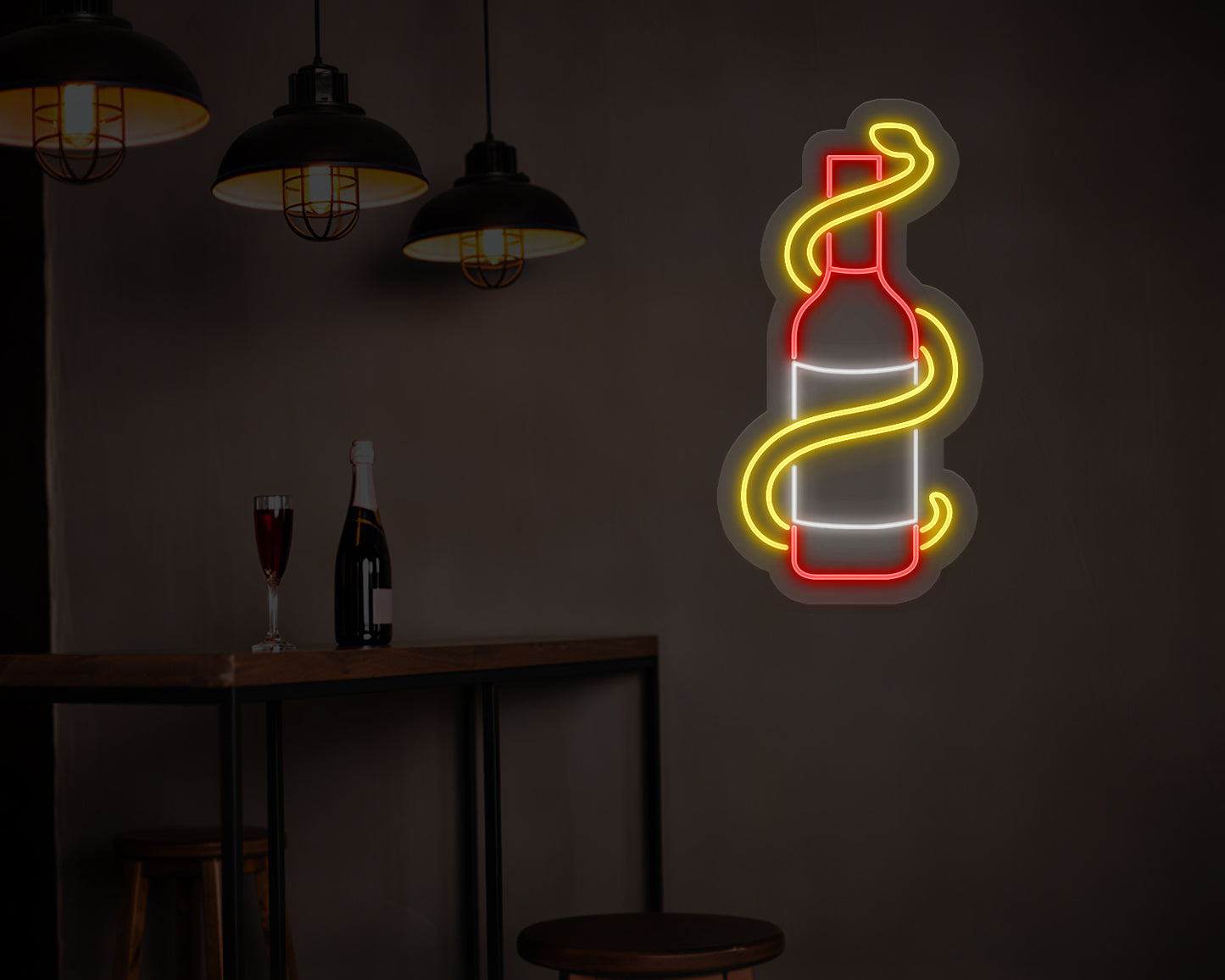 Snake Wine Neon Sign