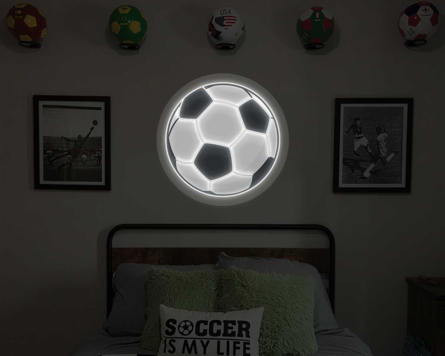 Soccer Ball Neon Sign