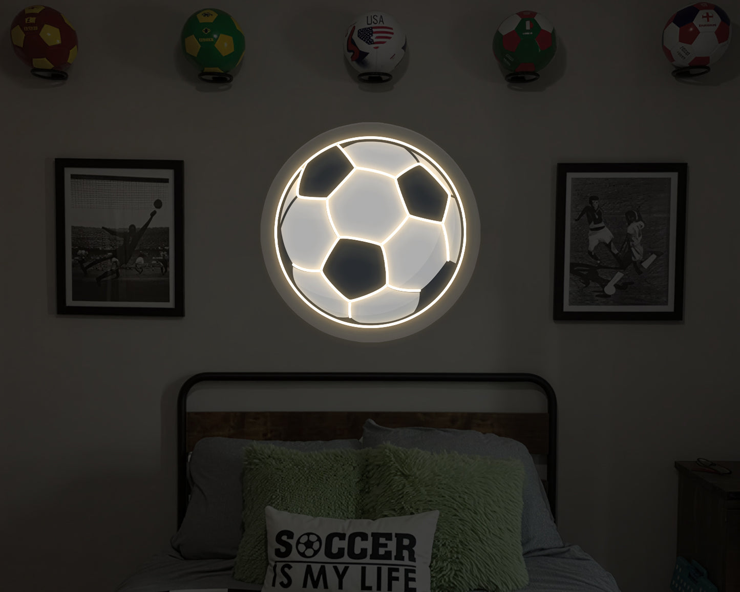Soccer Ball Neon Sign