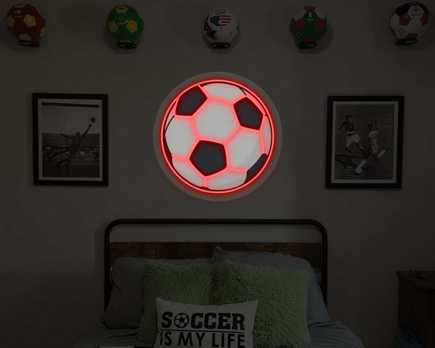 Soccer Ball Neon Sign