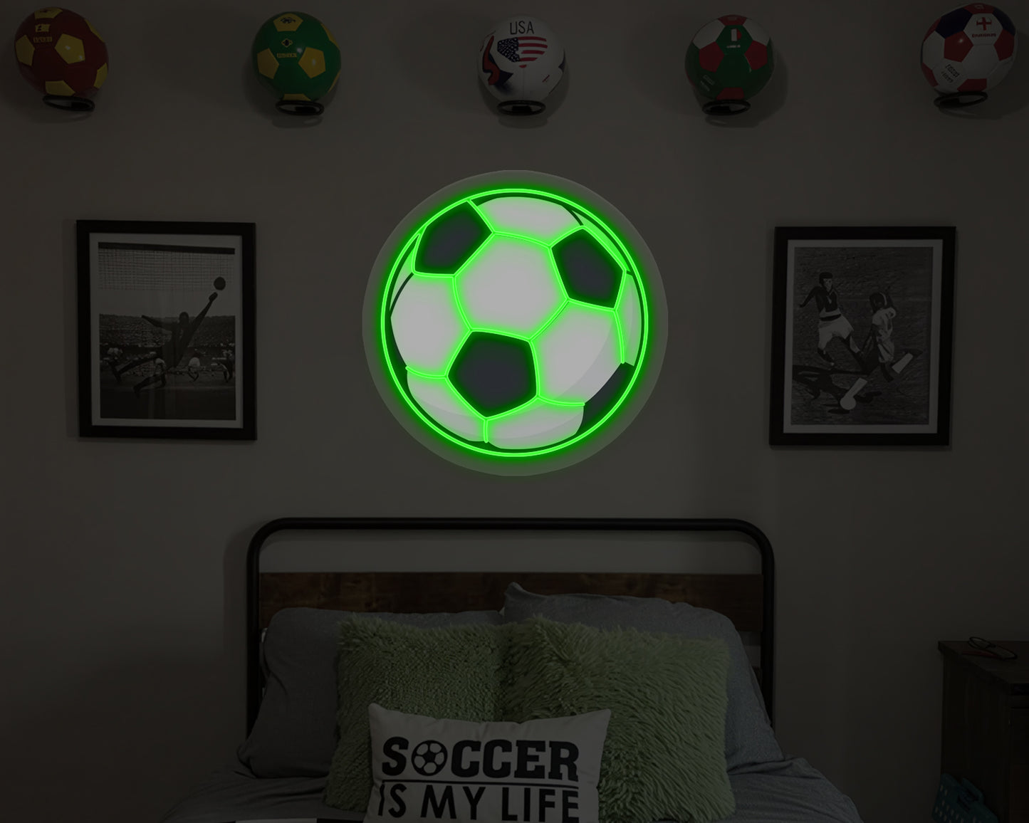 Soccer Ball Neon Sign