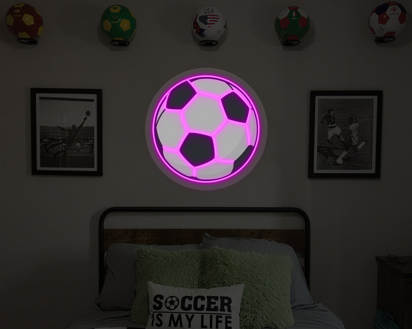Soccer Ball Neon Sign