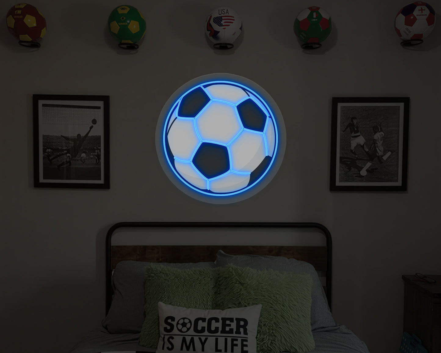 Soccer Ball Neon Sign
