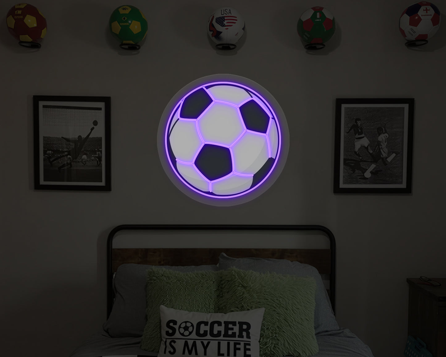 Soccer Ball Neon Sign