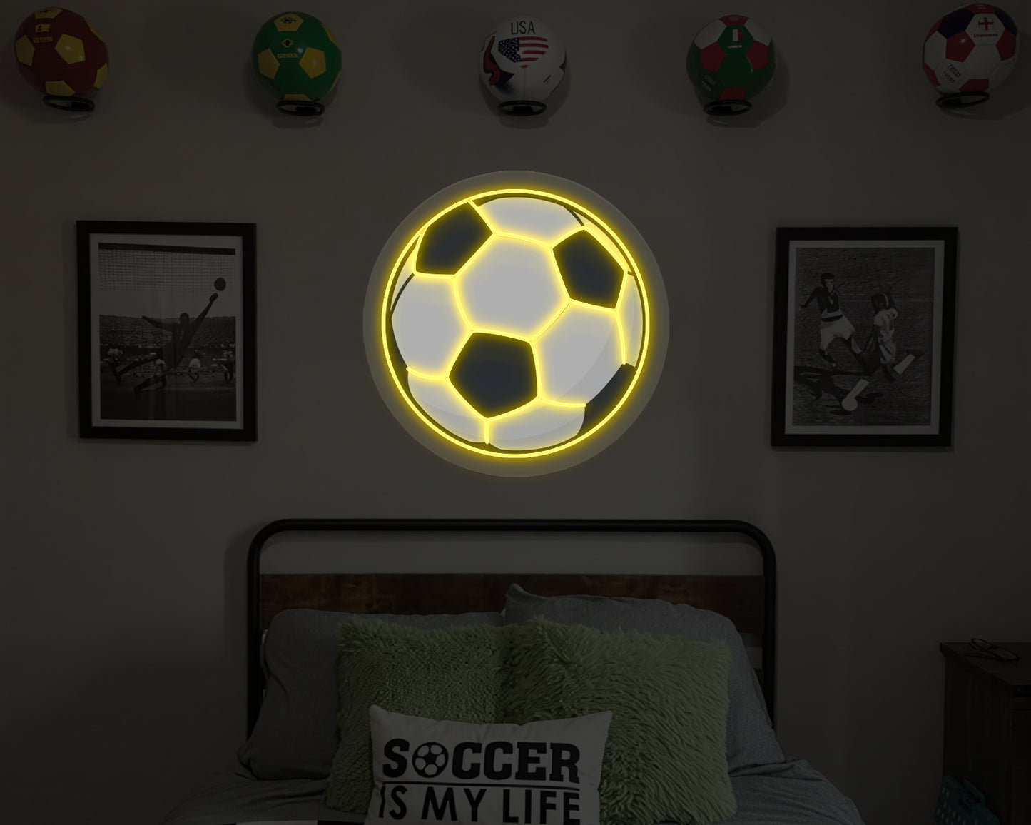 Soccer Ball Neon Sign