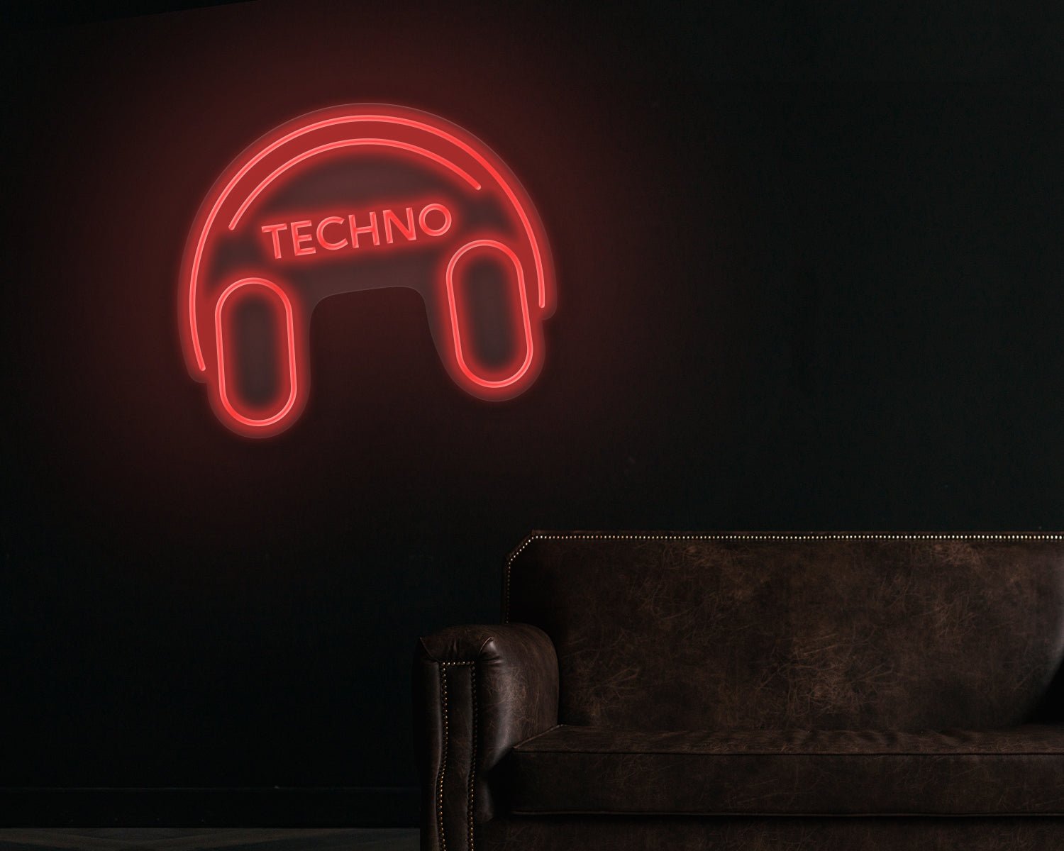 Techno Sign Techno Music Neon Sign