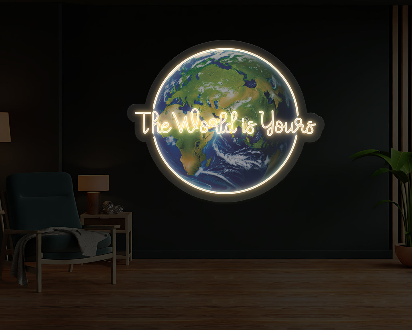 The World Is Yours Neon Sign