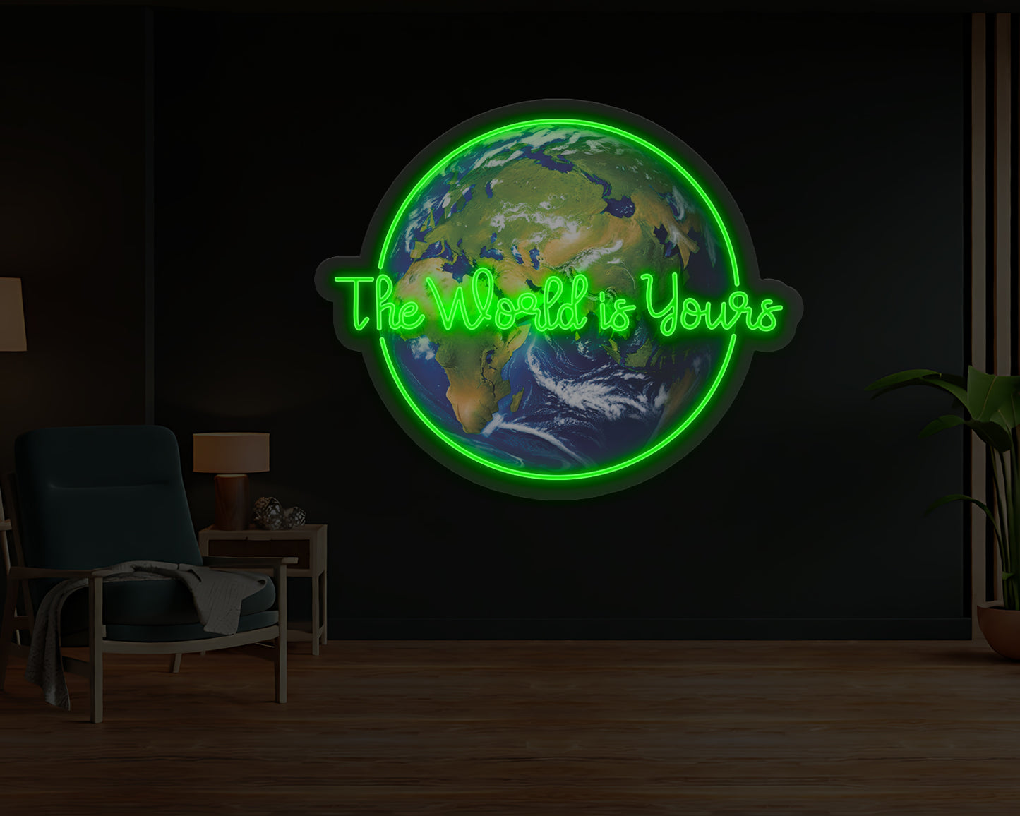 The World Is Yours Neon Sign