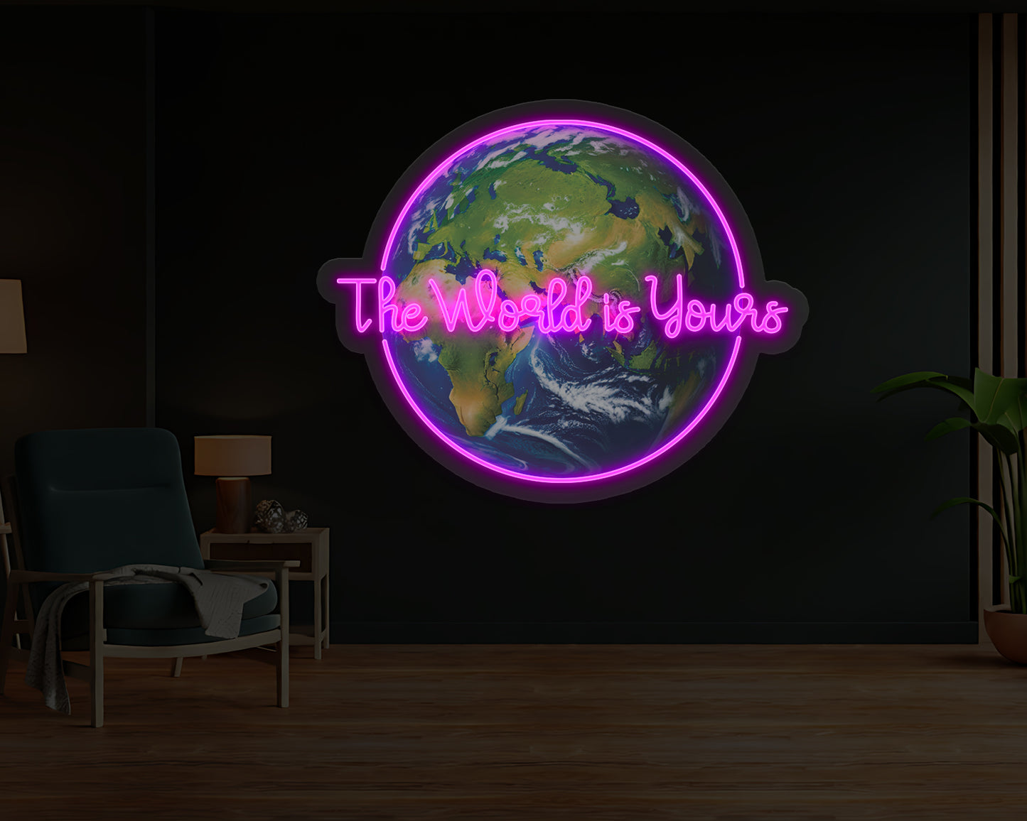 The World Is Yours Neon Sign