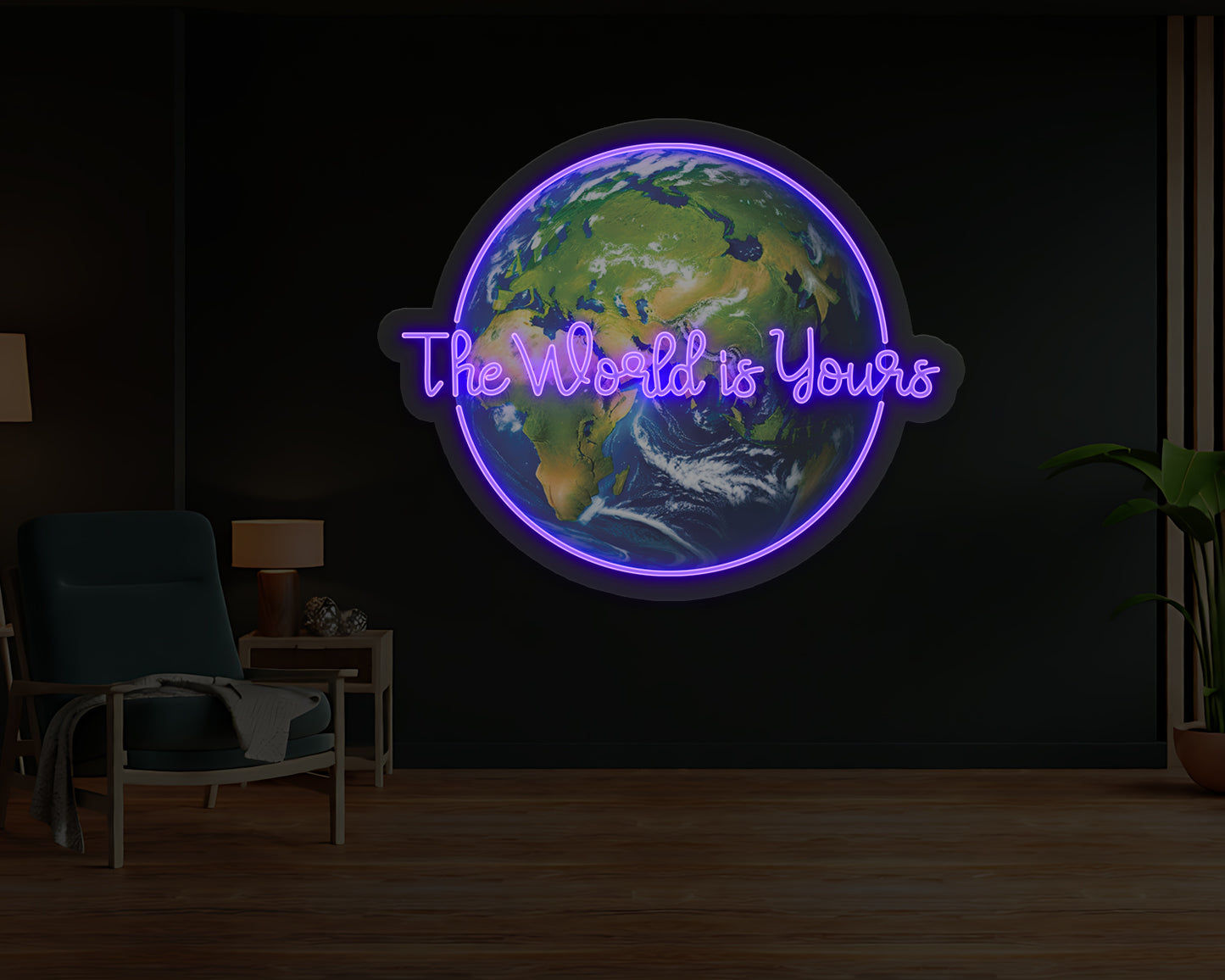 The World Is Yours Neon Sign