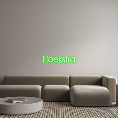Custom Name Neon Sign Hoekstra