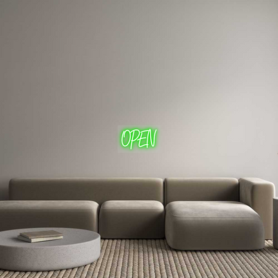 Custom Name Neon Sign OPEN