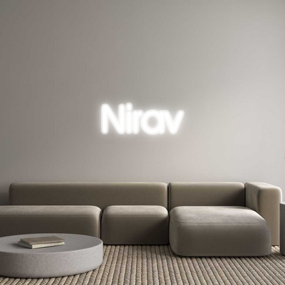 Custom Name Neon Sign Nirav