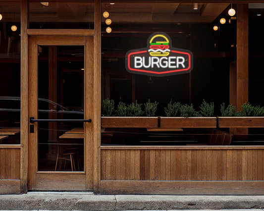 Burger Neon Sign