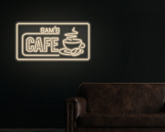 Custom Name Cafe Neon Sign