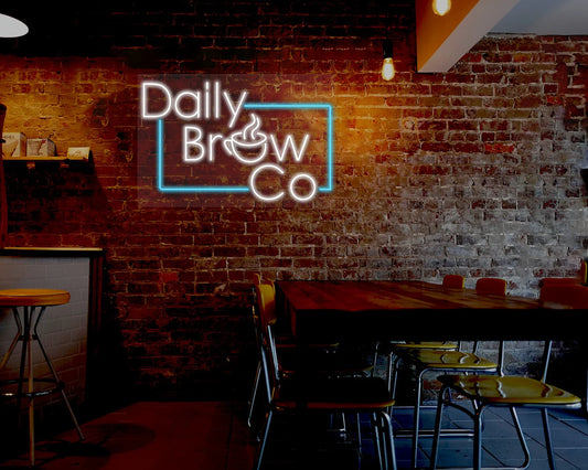 Daily Brew Co. 30" neon sign (Custom order)