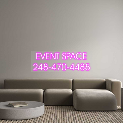 Custom Name Neon Sign EVENT SPACE 248...
