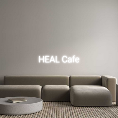Custom Name Neon Sign HEAL Cafe