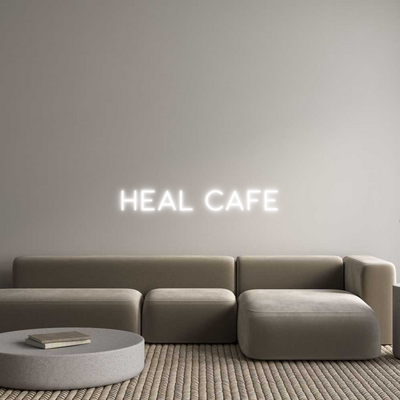 Custom Name Neon Sign HEAL Cafe