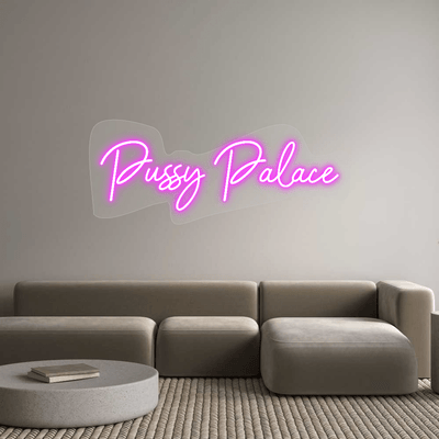 Custom Name Neon Sign Pussy Palace