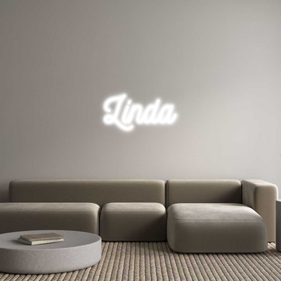 Custom Name Neon Sign Linda