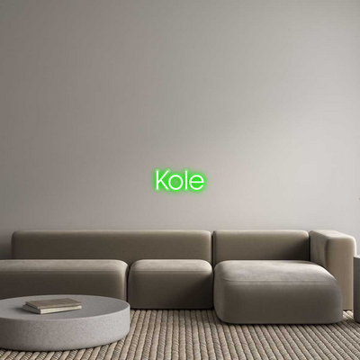 Custom Name Neon Sign Kole