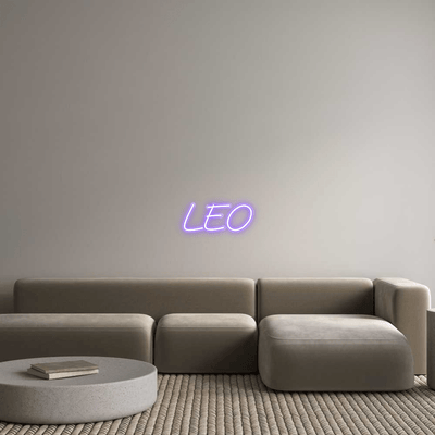 Custom Name Neon Sign LEO