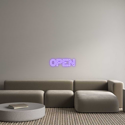 Custom Name Neon Sign OPEN